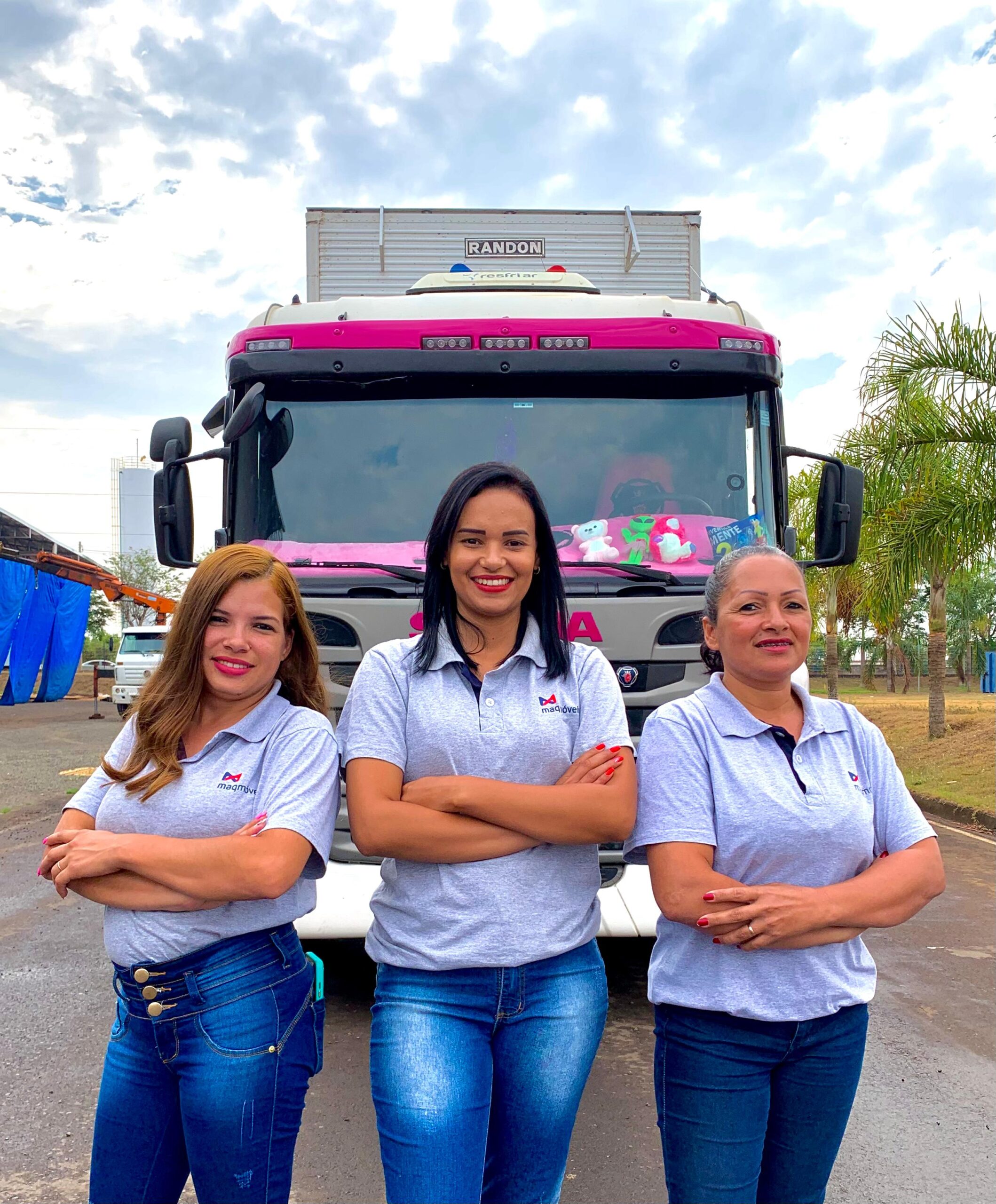 Mulheres motoristas de caminhão